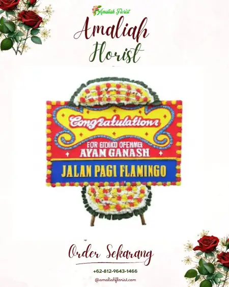 Sewa Papan Bunga Tanak Awu